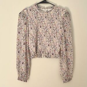 Aritzia Wilfred Tempest Blouse Floral